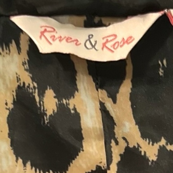 Charter Club Quilted Black & Cheeta Womens Size Large - Picture 5 of 5